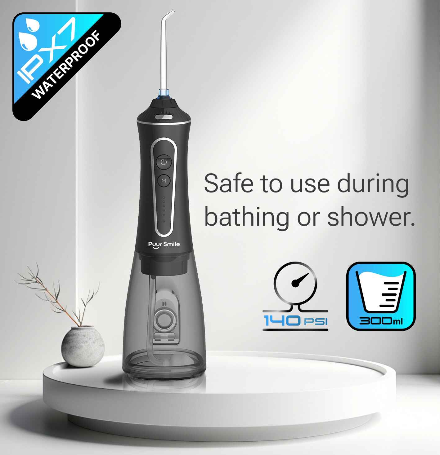 PUURSMILE WATER FLOSSER - 55% OFF VALENTINE'S DAY SALE+ 4 FREE GIFTS (WORTH $150) - Image 6