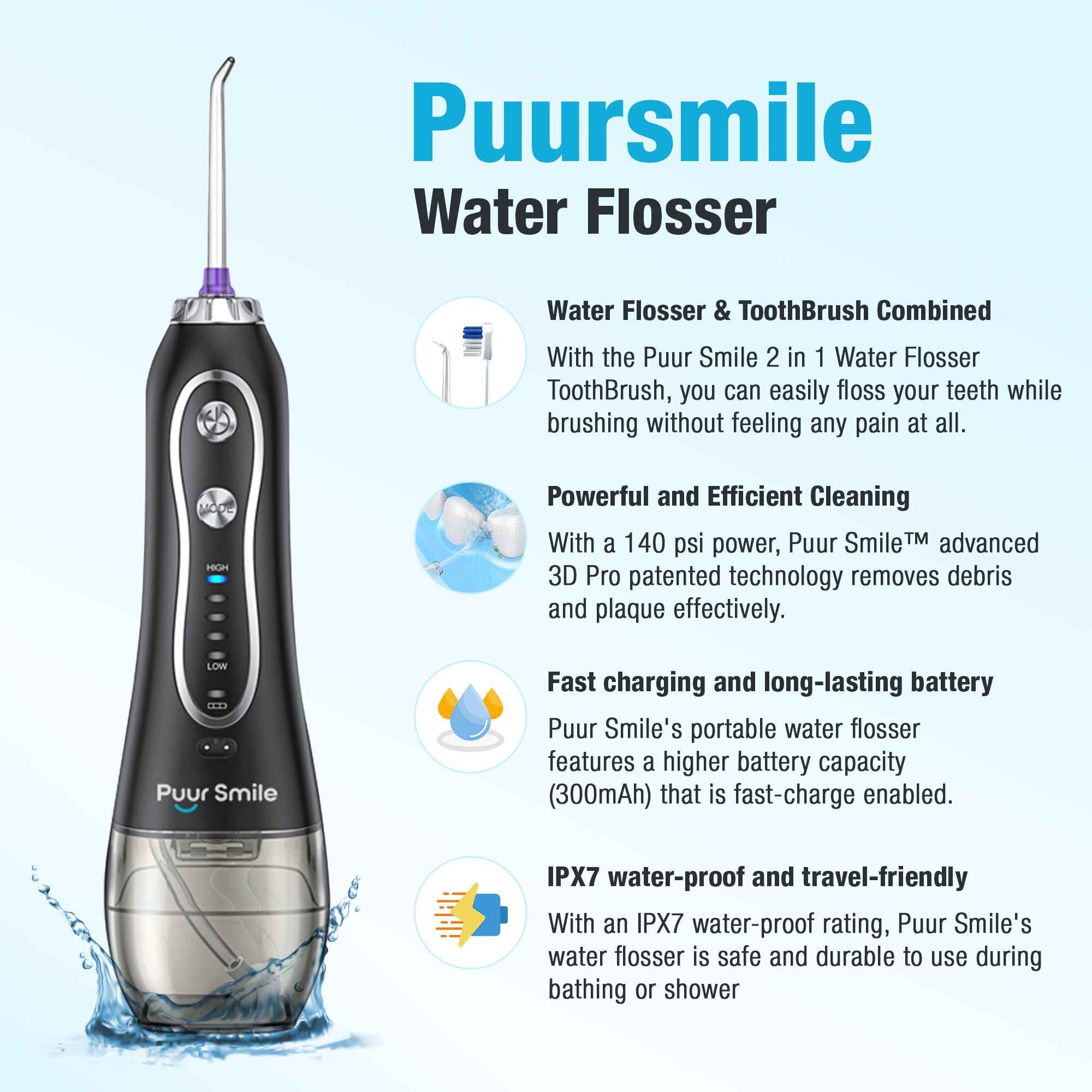 PuurSmile™ Water Flosser - Image 3